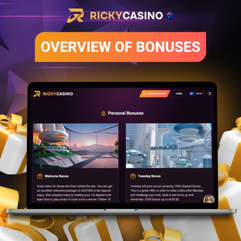 Ricky Casino Overview of Bonuses